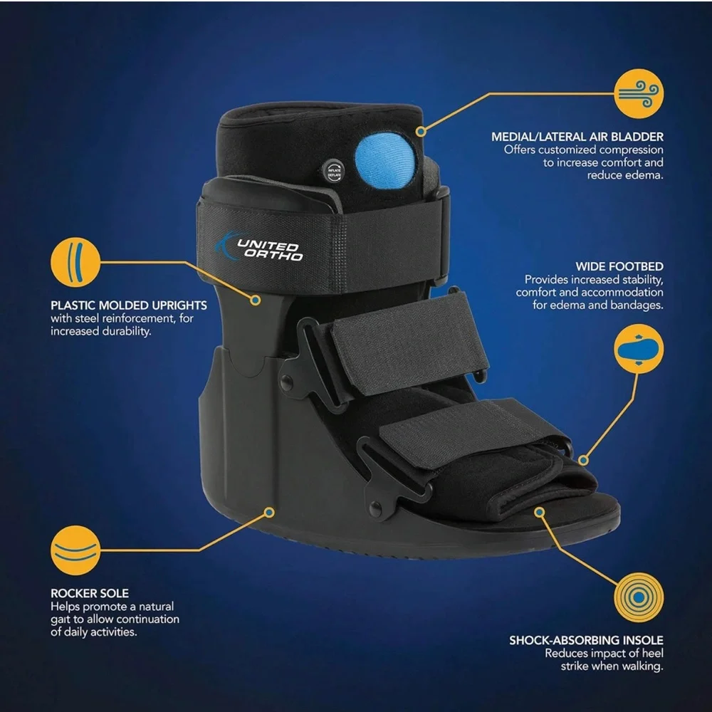 Men’s Black Medical Walking Boot